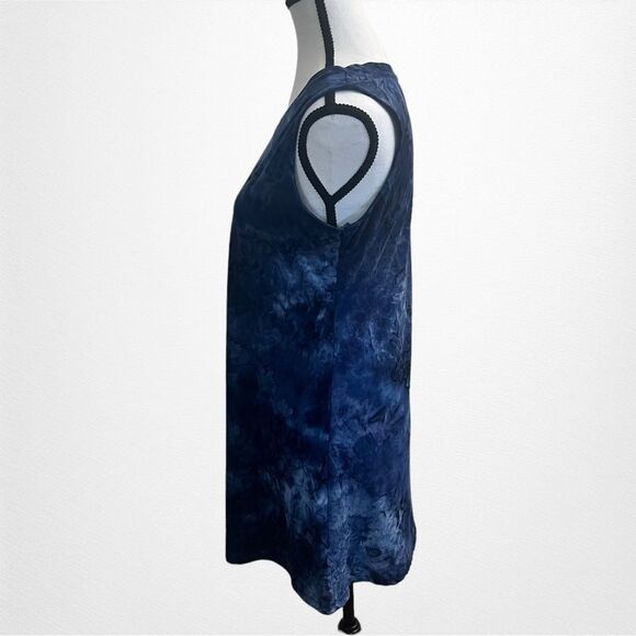 LOGO Layers by Lori Goldstein Tie-Dye Knit Tank Top Size Medium - Picture 3 of 7